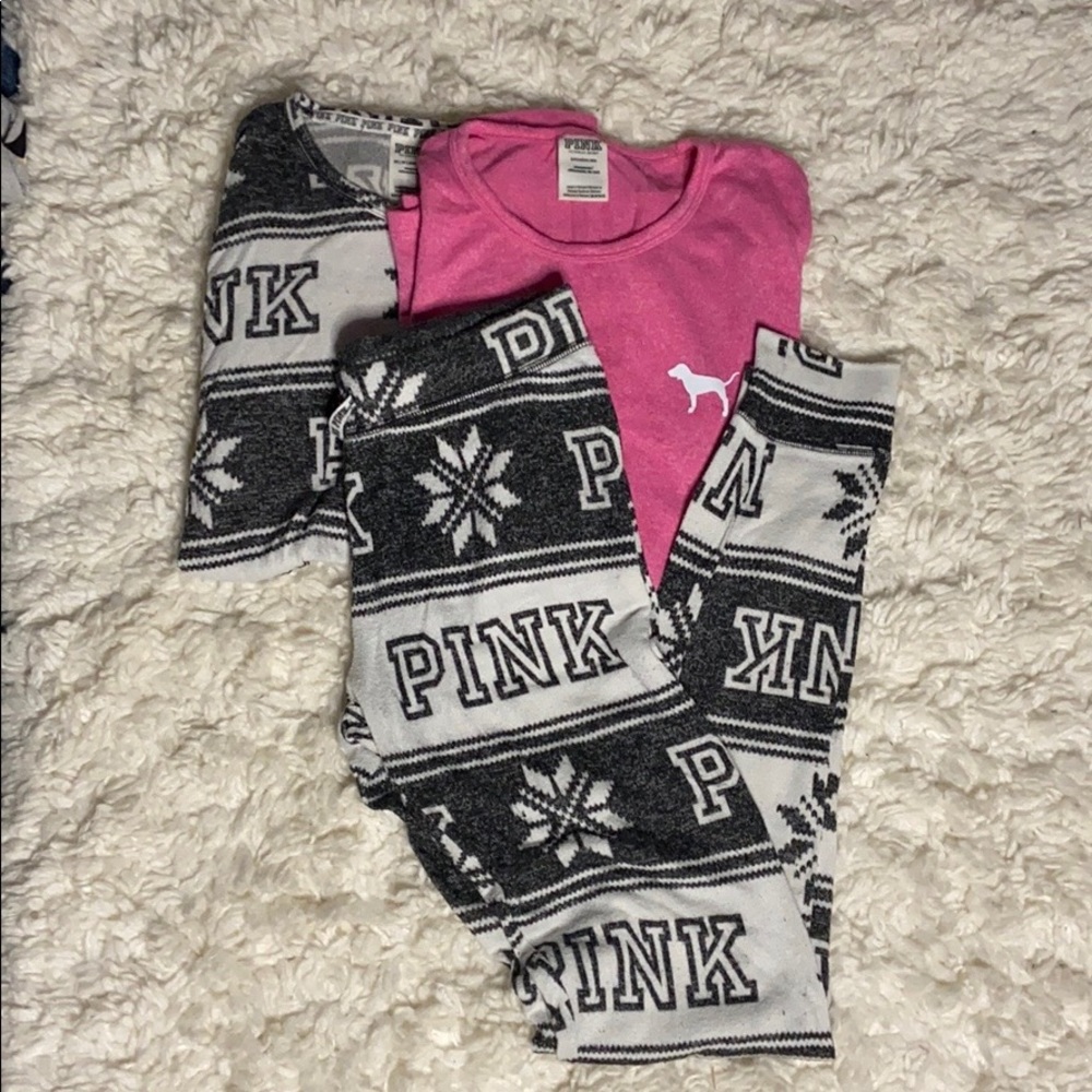 PINK 3-piece pajama set